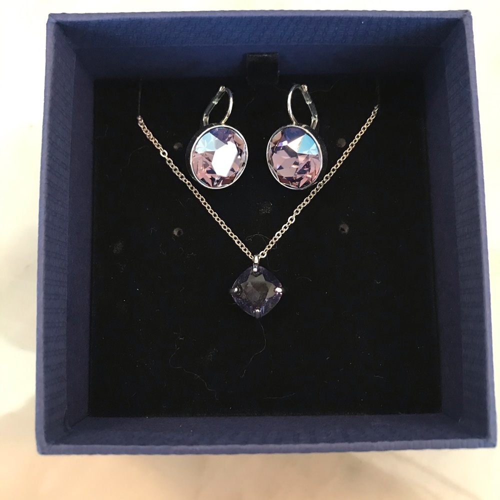 Swarovski Purple Pendant Necklace